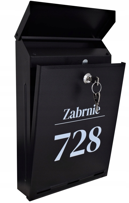 Skrzynka na listy A-4 z Napisem - nadruk UV