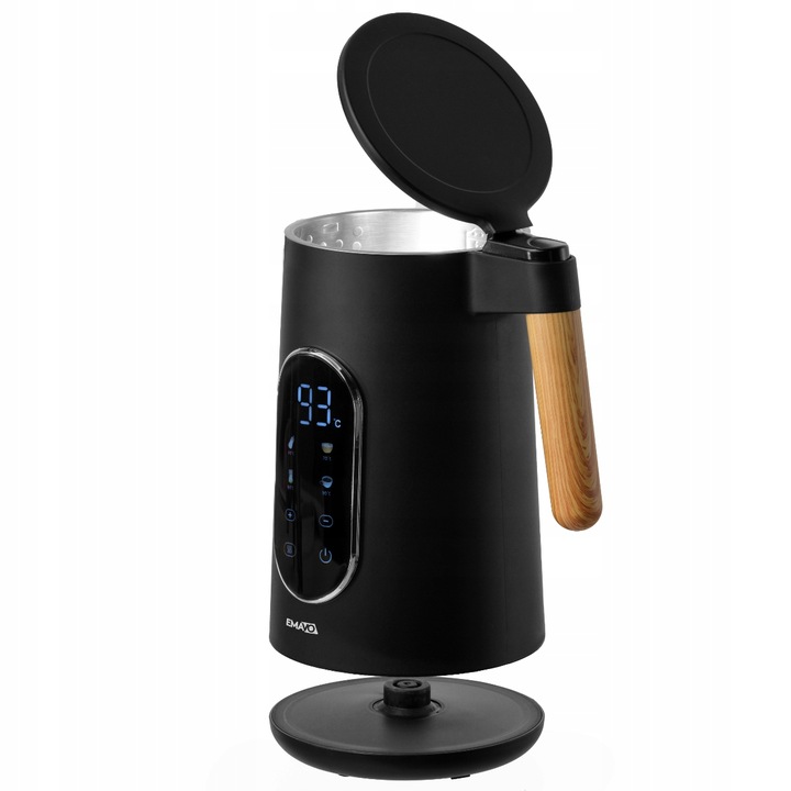 CZAJNIK ELEKTRYCZNY BEZPRZEWODOWY 1,7l 2200W CZARNY REGULACJA