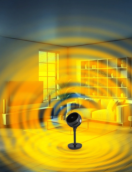 Termowentylator Farelka Cichy 38dB Yoer 1800W +Oscylacja 3D