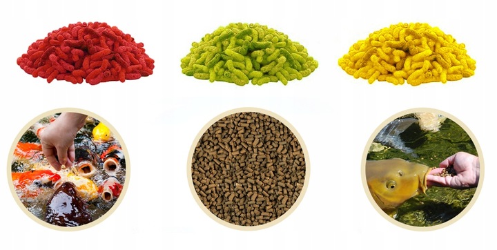 POKARM KARMA PASZA ZANĘTA GRANULAT DLA RYB KOI KARPI NA OCZKO WODNE