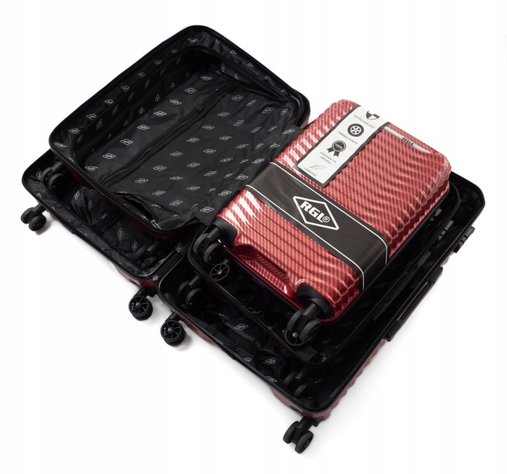 ŚREDNIA XL WALIZKA NA KÓŁKACH PC1 RGL TORBA PODRÓŻNA POLICARBON POLIWĘGLAN