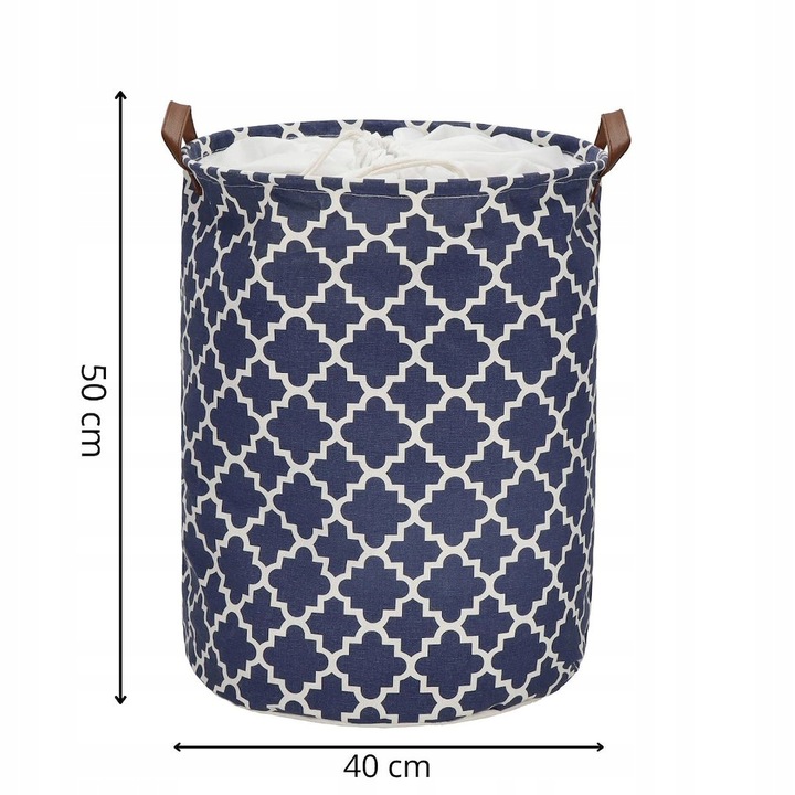 POJEMNIK KOSZ WOREK NA PRANIE UBRANIA ORGANIZER POJEMNY BARYŁKA SKŁADANY XL