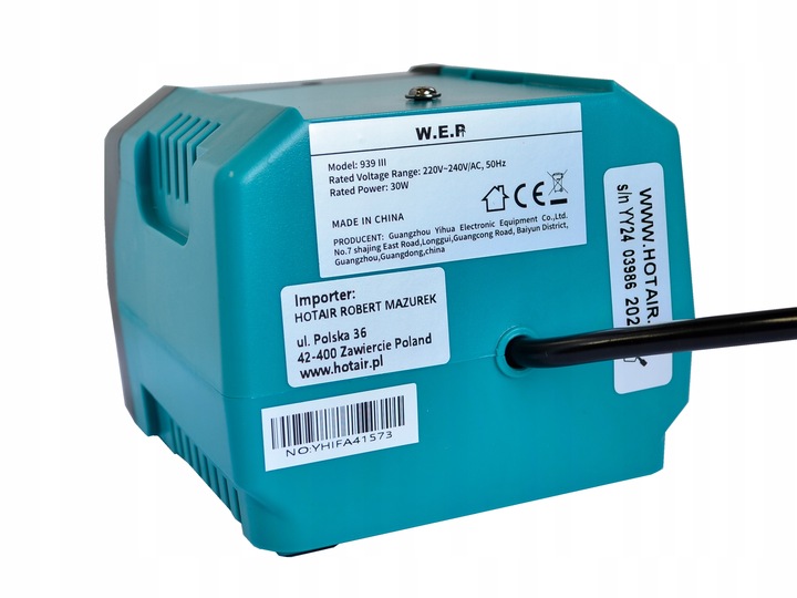 WYPALARKA DO DREWNA SKÓRY PIROGRAF WEP 939-III dwie kolby do szybkiej