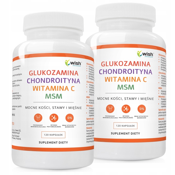 GLUKOZAMINA CHONDROITYNA MSM WITAMINA C Stawy 240k