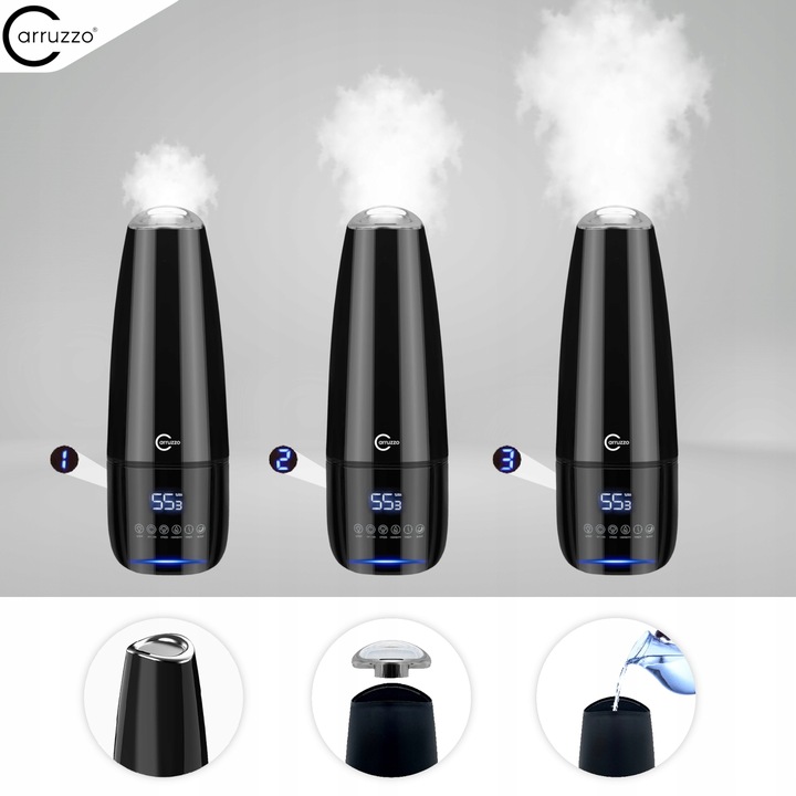 Nawilżacz powietrza DUŻY AUTOMATYCZNY 8w1 +AROMATERAPIA OLEJKI FILTR