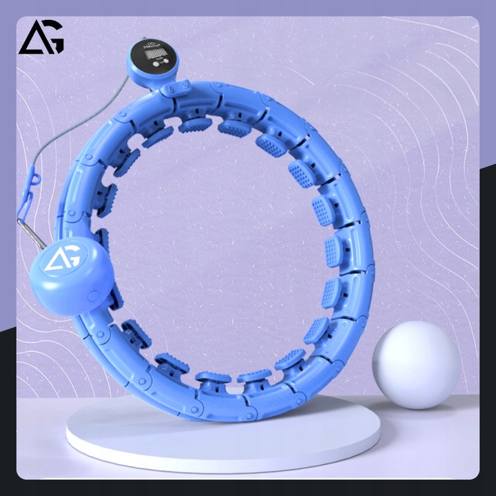 HULA HOP Z OBCIĄŻNIKIEM ODCHUDZAJĄCE Z LICZNIKIEM SMART HULAHOP