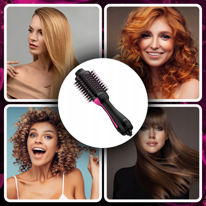 SZCZOTKA SUSZARKA 4W1 WŁOSÓW PROSTOWNICA LOKÓWKA Duża Moc 1000W Szybka