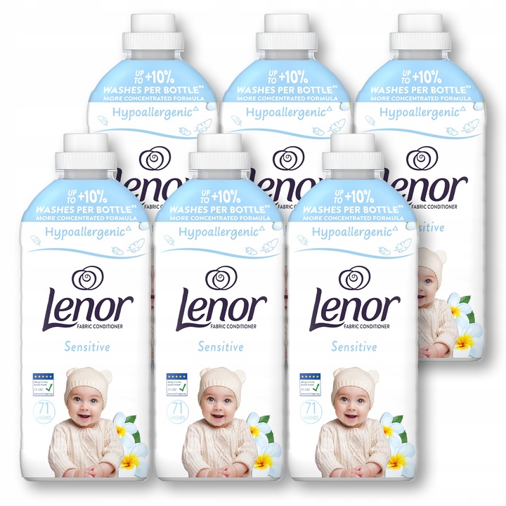 Lenor Sensitive Płyn do płukania tkanin, 6x1,492L