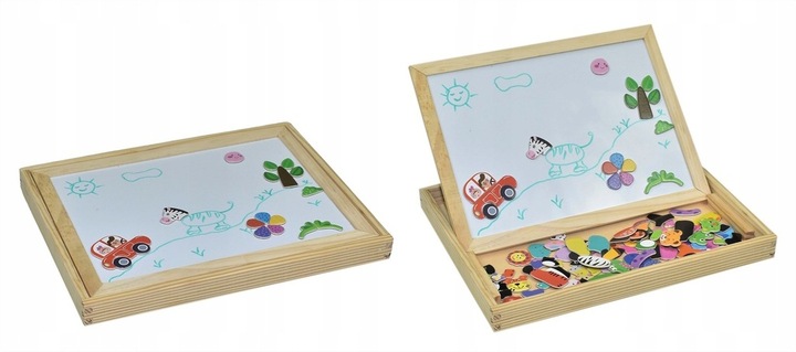 EDUKACYJNA DUŻA TABLICA MAGNETYCZNA KREDOWA