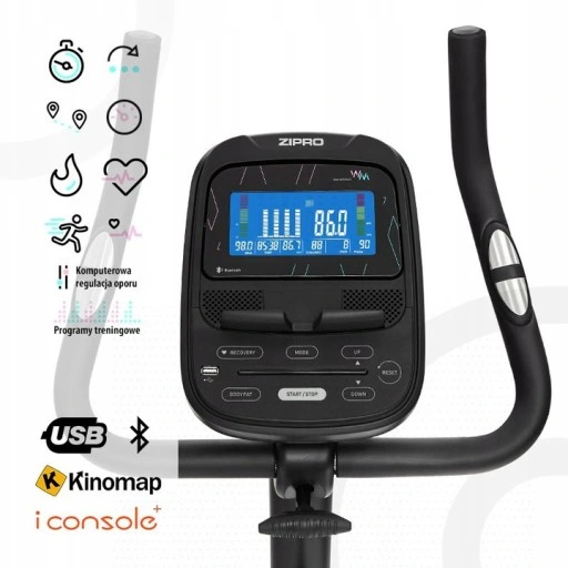 ROWEREK STACJONARNY TRENINGOWY FLAME WM ROWER Z KINOMAP ICONSOLE - ZIPRO