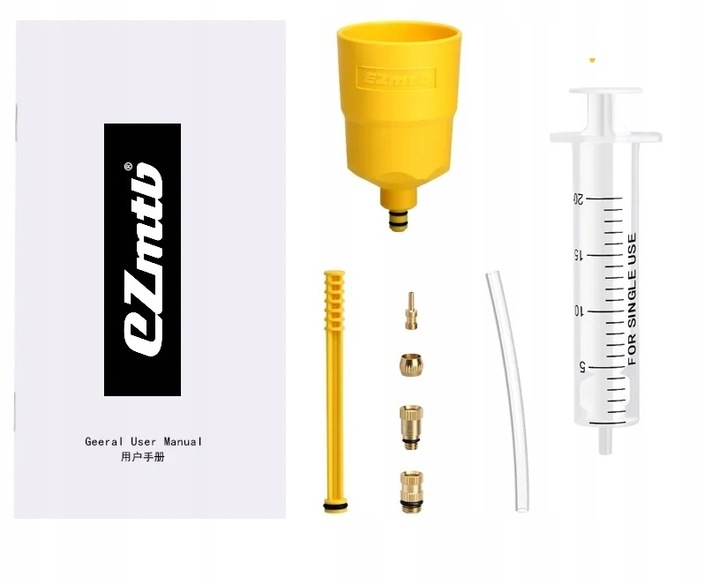 zestaw do odpowietrzania hamulców shimano adaptery met EZmtb + olej 60ml x2