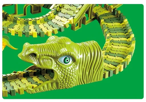 DINOZAURY TOR WYŚCIGOWY ZESTAW DINO 271EL 3,6M XXL