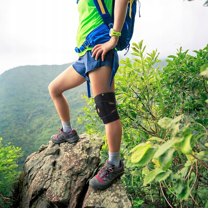 Bracoo KP30 ORTEZA NA KOLANO Z SZYNAMI STABILIZUJĄCYMI, REGULOWANA OPASKA