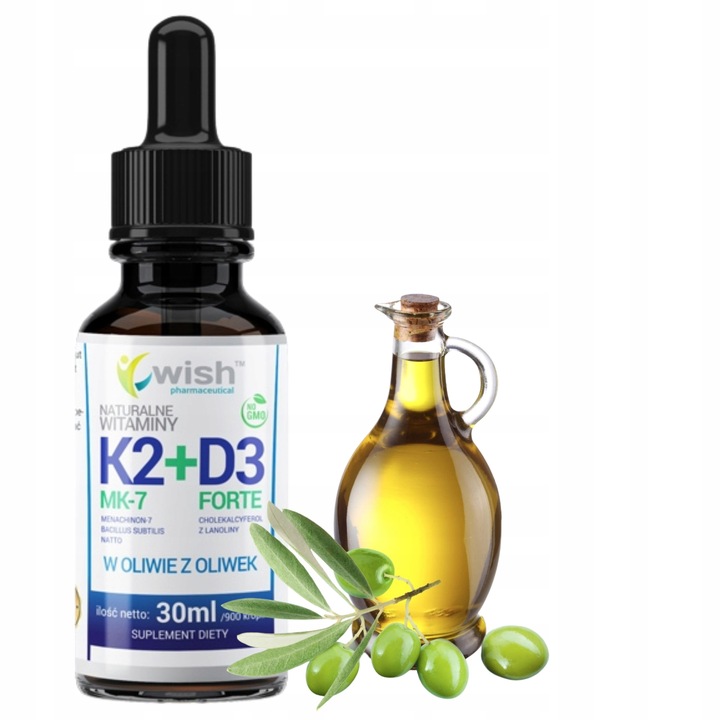 Witamina K2 MK-7 + D3 Forte w Kroplach 30ml