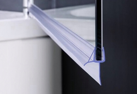 USZCZELKA DOLNA DO KABINY PRYSZNICOWEJ 6-8mm TUNELOWA TRANSPARENTNA