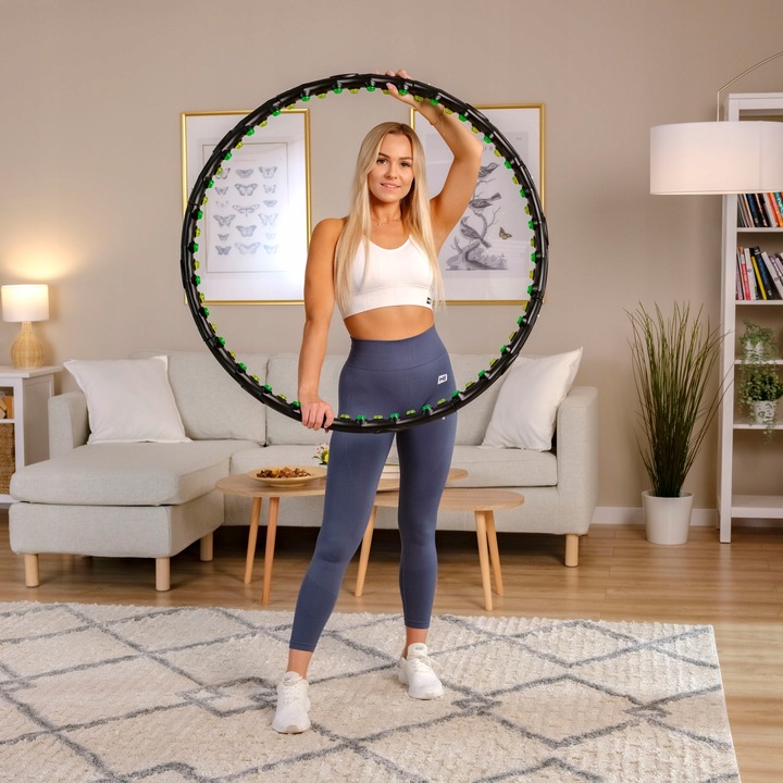 Hula hop z kulkami odchudzające wyszczuplające z magnetycznymi wypustkami