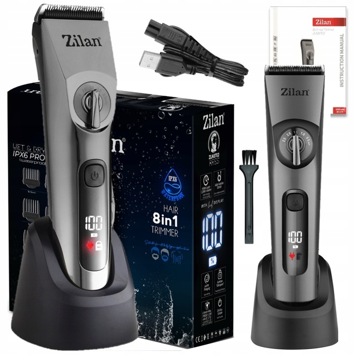 MASZYNKA DO STRZYŻENIA TRYMER DO BRODY CIAŁA BEZPRZEWODOWA WODOODPORNA