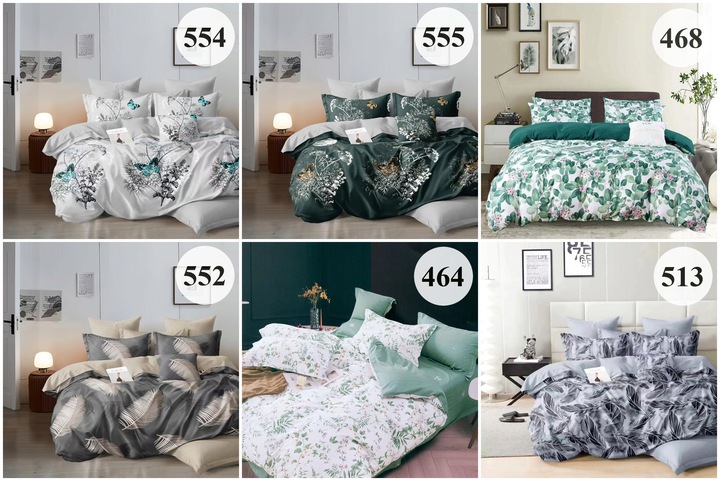 KOMPLET POŚCIELI 200x220 DWUSTRONNA ZESTAW MIŁA DELIKATNA DUŻO WZORÓW