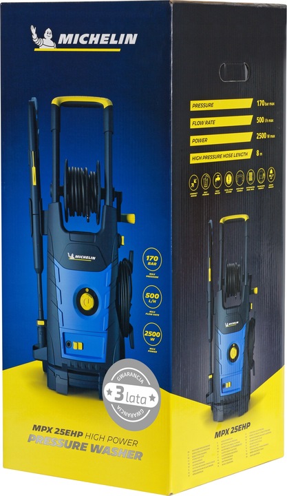 MYJKA CIŚNIENIOWA 285ewBAR Michelin 2500W + SZCZOTKI SAMOZASYSAJĄCA