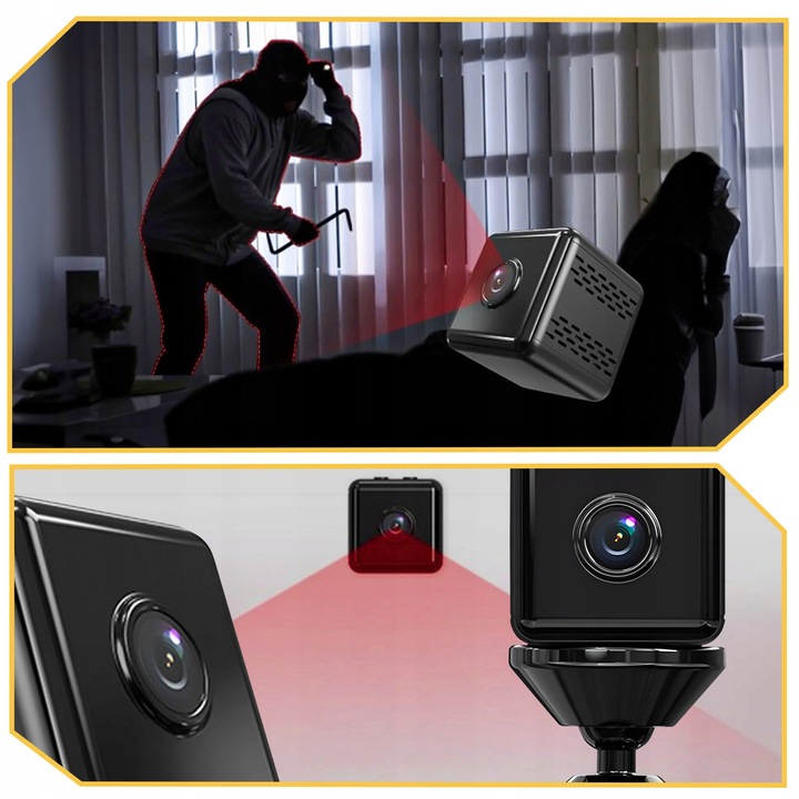 Mini kamera szpiegowska SMART detekcja ukryta kamerka Mała WIFI 4K