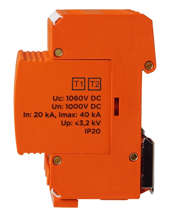 OGRANICZNIK OCHRONNIK PRZEPIĘĆ PRZEPIĘCIOWY FOTOWOLTAIKA 1000V DC 3P B+C