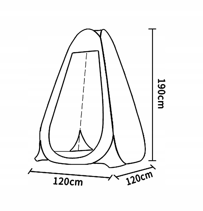 Namiot Prysznic Przebieralnia Przenośna Toaleta WC