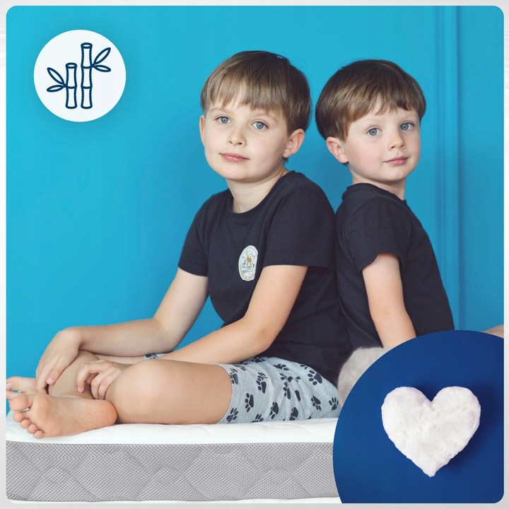 Materac 90x180 ANTYALERGICZNY dziecięcy piankowy TWARDY 180x90 dla dziecka