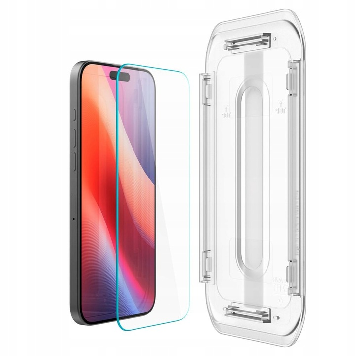 ZESTAW 2 SZT. SZKŁO HARTOWANE DO IPHONE 16 PRO SPIGEN EZ FIT Z APLIKATOREM
