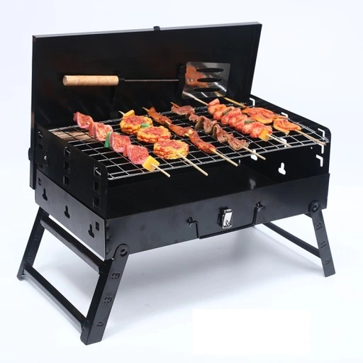 SKŁADANY GRILL WĘGLOWY PRZENOŚNY WALIZKOWY TURYSTY