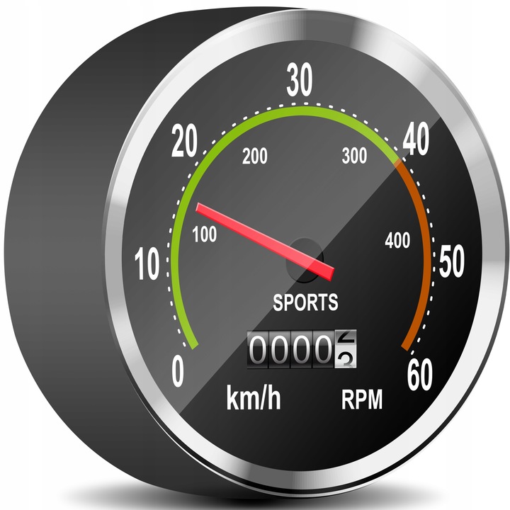 LICZNIK ROWEROWY RETRO BEZBATERYJNY WODOODPORNY XL