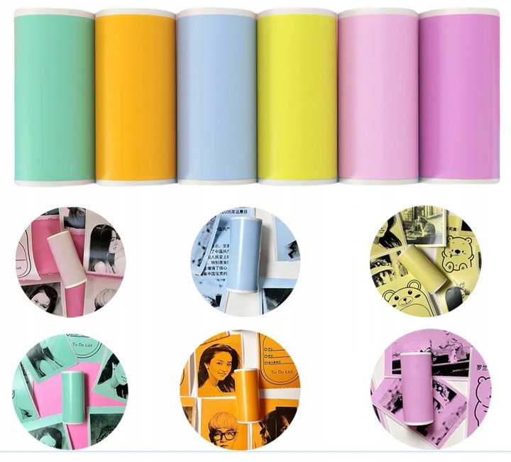 Papier termiczny samoprzylepny zamiennik do drukarki Phomemo T02 M02