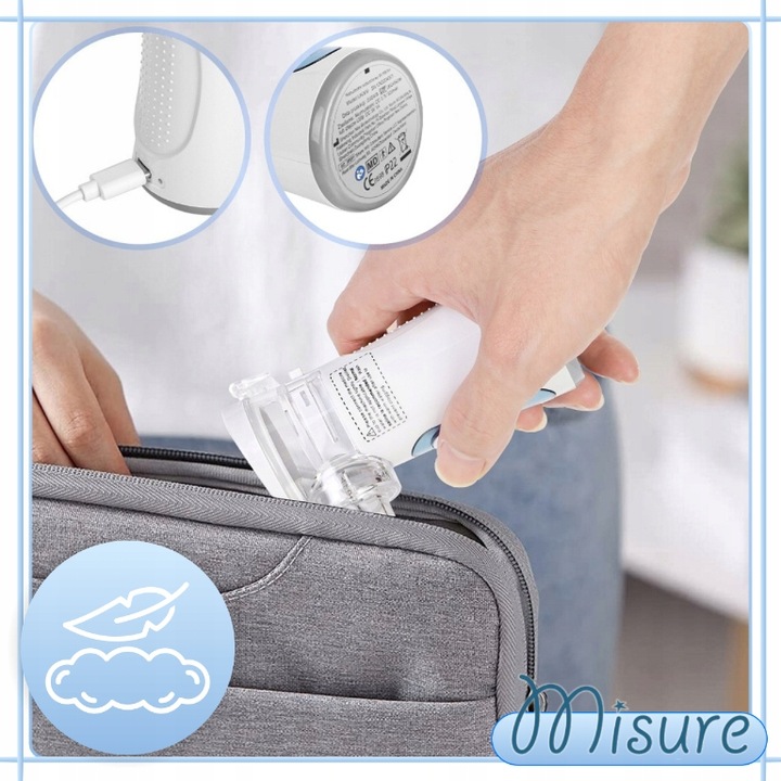 Inhalator Nebulizator Siateczkowy Przenośny Misure MI-MESH z Akumulatorem