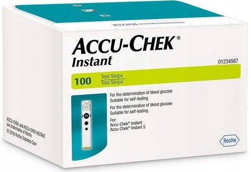 PASKI TESTOWE DO GLUKOMETRU ACCU-CHEK INSTANT 100 sztuk - POMIAR