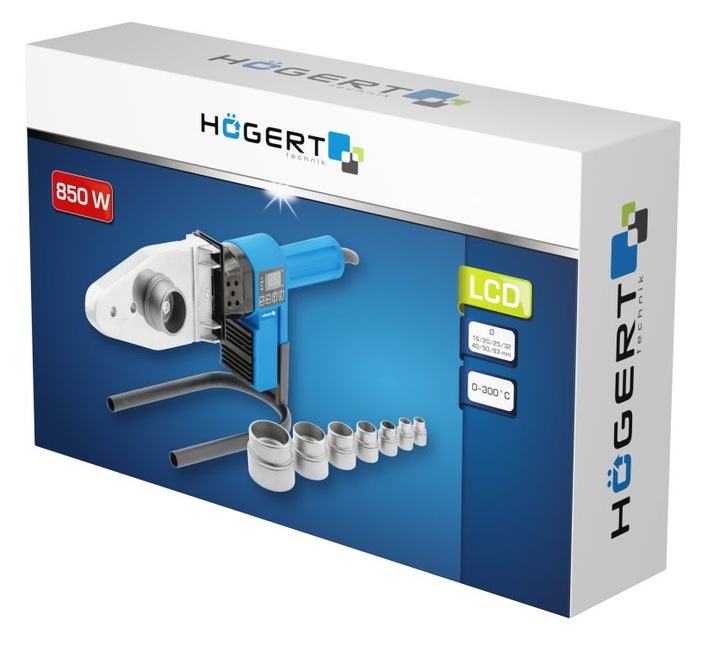 HOGERT HT1P680 ZGRZEWARKA DO RUR PP PCV 16-63mm