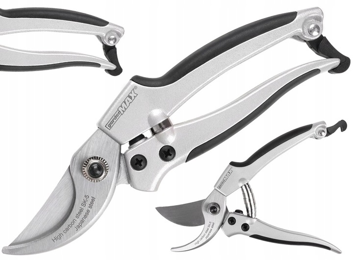 SEKATOR RĘCZNY PROFESJONALNY OGRODNICZY DO GAŁĘZI ROŚLIN gMAX 474A