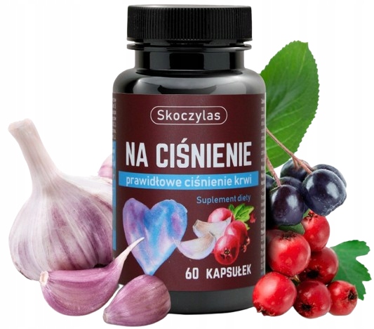 SKOCZYLAS Na ciśnienie ARONIA POTAS CZOSNEK GŁÓG 2x60 kapsułek