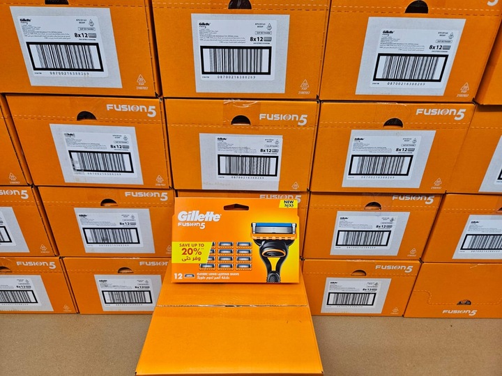 Gillette FUSION5 12 sztuk wkłady do golarki wkłady