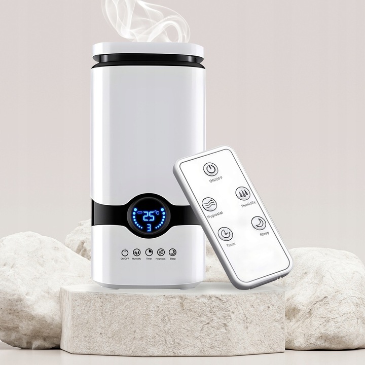 Nawilżacz powietrza AUTOMATYCZNY + AROMATERAPIA 3w1 +12 OLEJKÓW FILTR