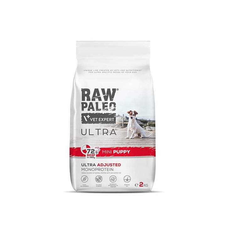 Vetexpert Raw Paleo Ultra Beef Puppy Mini 2kg
