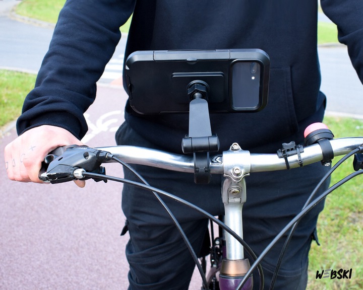 WODOSZCZELNY UCHWYT DO NAWIAGACJI TELEFONU I SAKWA DO KIEROWNICY HULAJNOGI