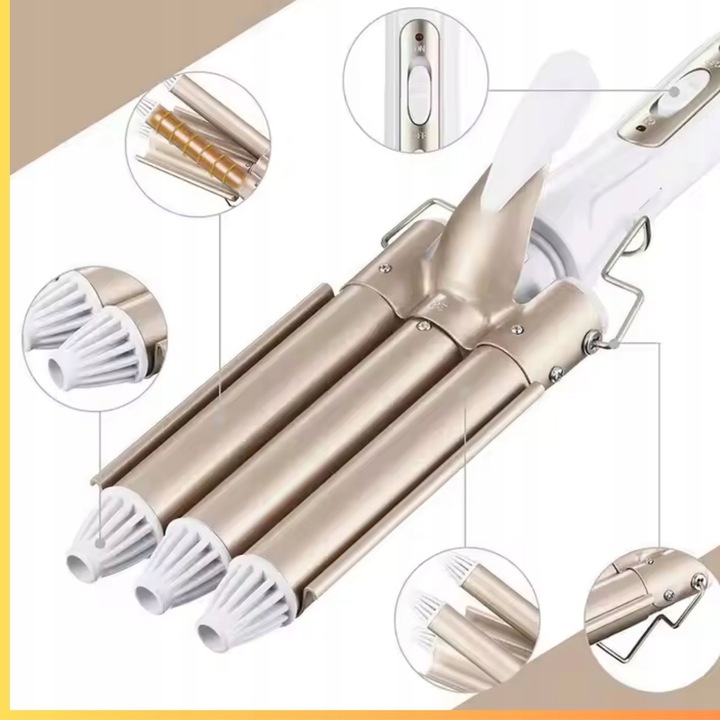 FALOWNICA DO WŁOSÓW GEMEI FALE LOKÓWKA WIELOFUNKCUJNA KRĘCENIE WŁOSÓW KARBO