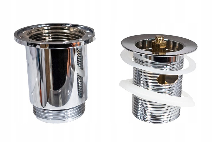 KOREK CLICK -CLACK DO UMYWALKI UNIWERSALNY CERAMICZNY BIAŁY POŁYSK INVENA