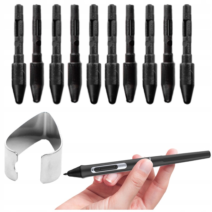 10x Wymienne końcówki do pióra W09 do tabletu BOSTO + urządzenie do wymiany