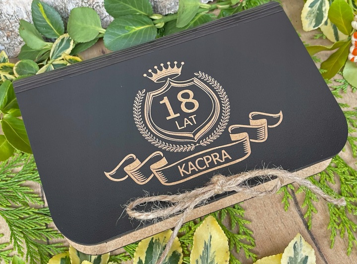 PUDEŁKO NA PIENIĄDZE PREZENT NA ROCZNICĘ URODZINY 18-40-100 LAT HD-KOLORY