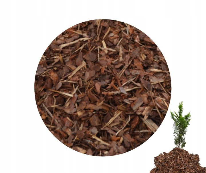 Kora Sosnowa Drobna 80L ściółka naturalna do ogrodu ochrona roślin