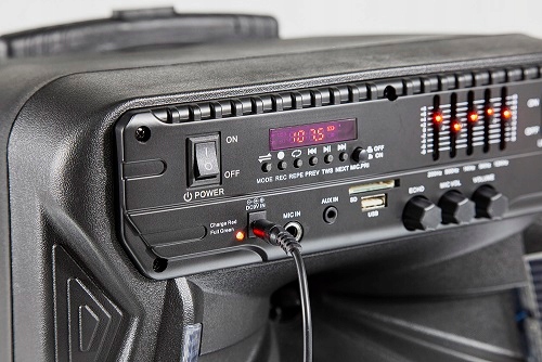 Głośnik bluetooth przenośny Karaoke z mikrofonem Manta SPK5033 czarny