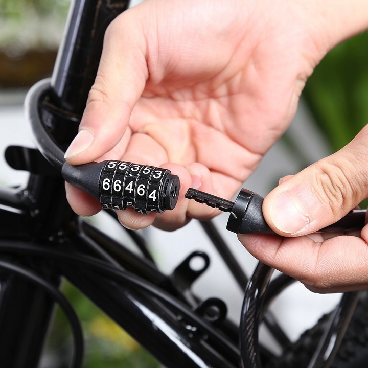 BLOKADA do ROWERU NA SZYFR KOD ZAPIĘCIE na ROWER zabezpieczenie kłódka