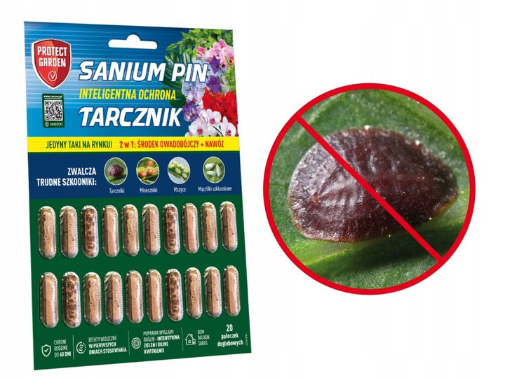 SANIUM PIN 2w1 PAŁECZKI DOGLEBOWE ziemiórki przędziorki wełnowce