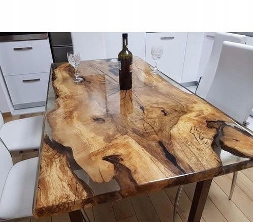 ŻYWICA EPOKSYDOWA ODLEWNICZA -DEKO-K zalew do 5 cm DO DREWNA STÓŁ BEZBARWNA