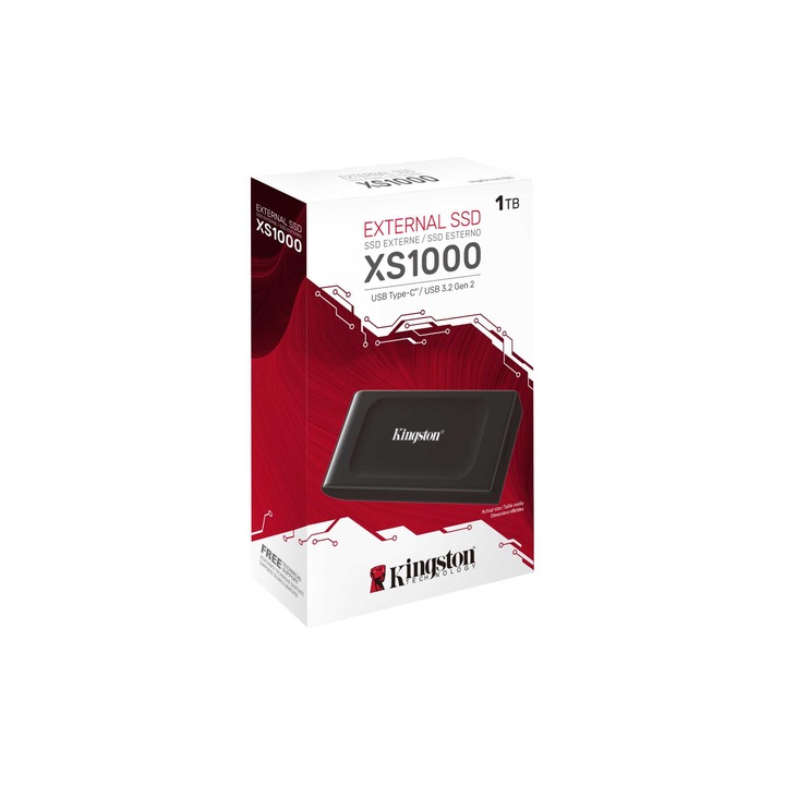 Dysk zewnętrzny SSD Kingston XS1000 1TB USB 3.2 Gen 2 SXS1000